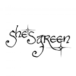 Shes green logo white bg