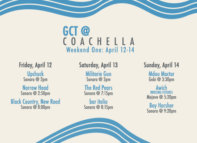 GCT @ Coachella | Weekend One: April 12-14